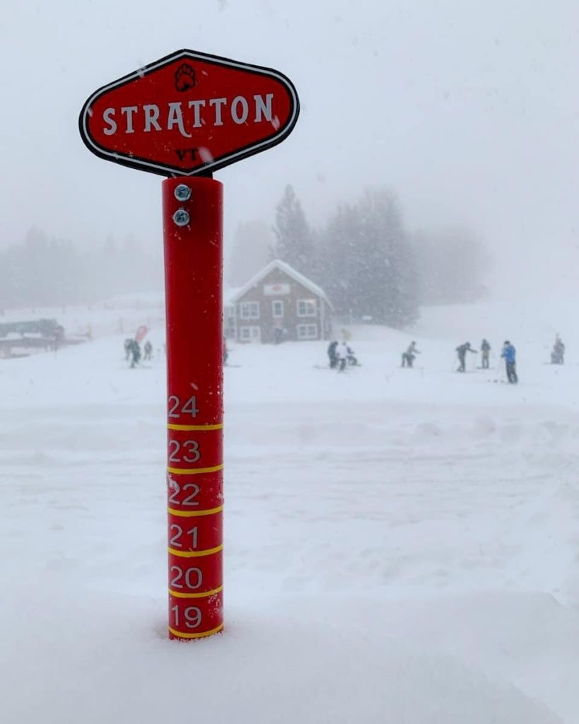 Stratton Mountain snowfall